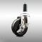 Service Caster 4 Inch 316SS Hard Rubber Swivel 1-1/8 Inch Expanding Stem Caster with Brake SCC SCC-SS316EX20S414-HRS-TLB-118 - alternate 2
